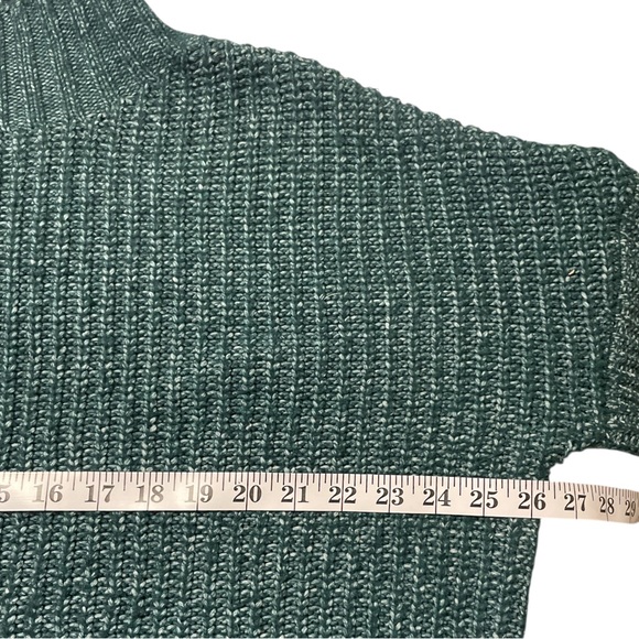 Maurices Mock Neck Tunic Sweater Pullover Teal Large - Picture 9 of 9